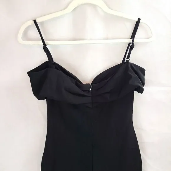 NWT Nookie Phoenix Midi Dress Women's (S) Black Off the Shoulder w/Straps-$229